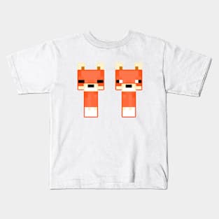 Twin Baby Foxes Kids T-Shirt